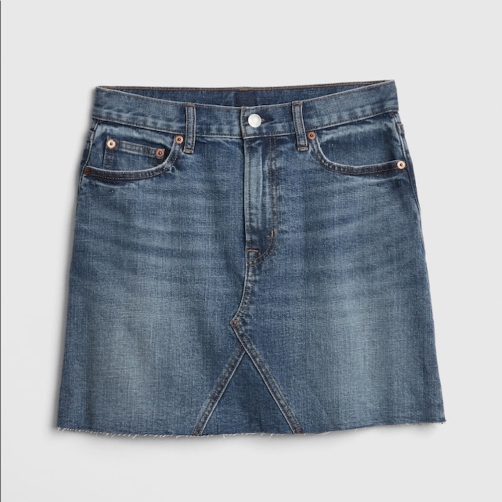 High Rise Denim Mini Skirt - Picture 5 of 7